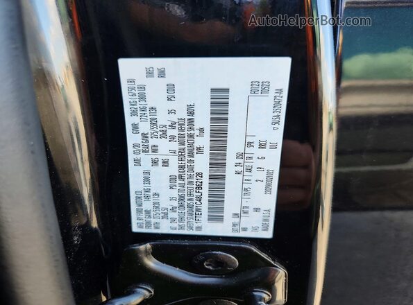 1FTEW1C48LFB62128 2020 FORD F150 Black VIN sticker view