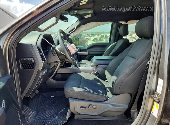 1FTEW1C48LKE34717 2020 FORD F150 Gray Вид салону спереду