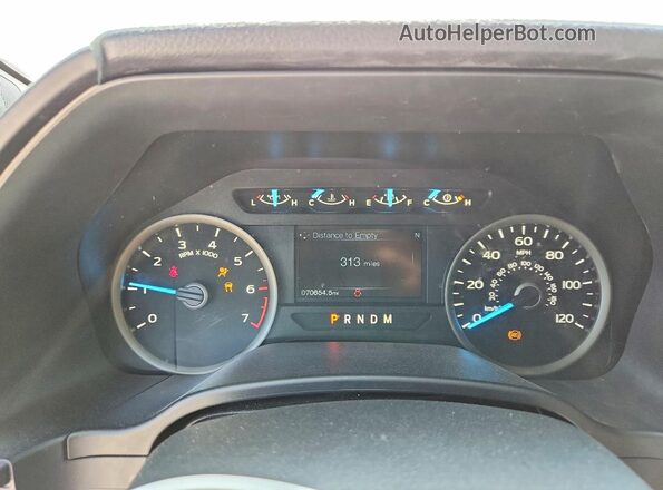 1FTEW1C48LKE34717 2020 FORD F150 Gray Вид щитка приладів