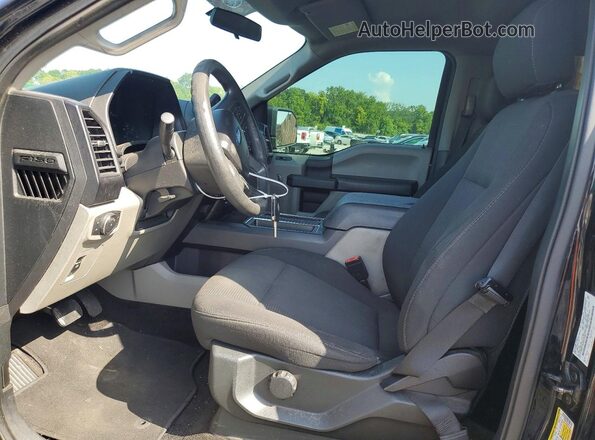 1FTEW1C50JKD13766 2018 FORD F150 Черный Вид салона спереди