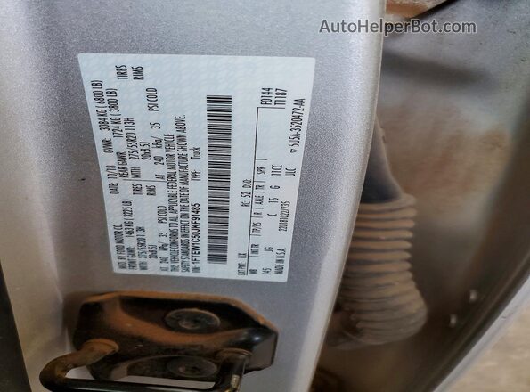 1FTEW1C50JKF91485 2018 FORD F150 Silver ძრავის განყოფილების ხედი