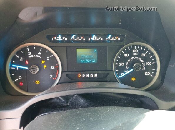 1FTEW1C50KFA64606 2019 FORD F150 White ხელსაწყოთა პანელის ხედი