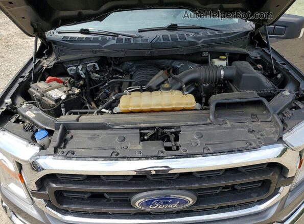 1FTEW1C50MFA71462 2021 FORD F150 Gray Rear interior view