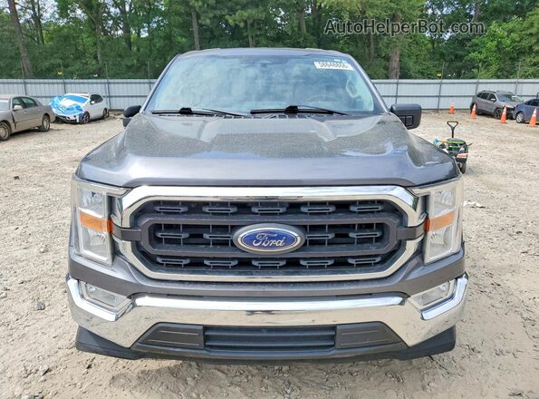 1FTEW1C50MFA71462 2021 FORD F150 Gray Front view
