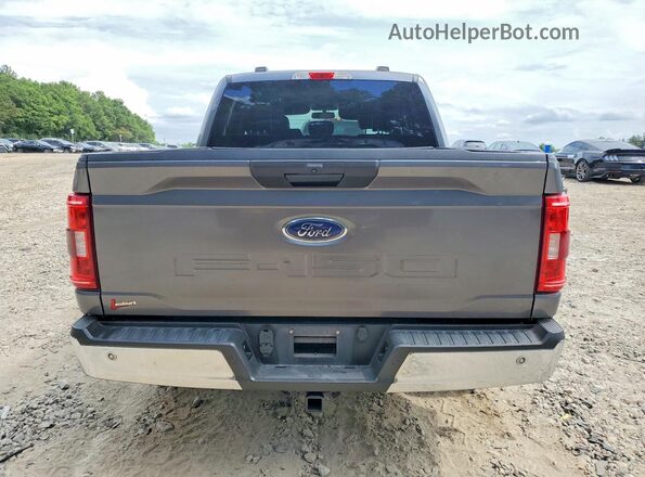 1FTEW1C50MFA71462 2021 FORD F150 Gray Rear view