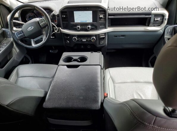 1FTEW1C50MFA71462 2021 FORD F150 Gray Dashboard view
