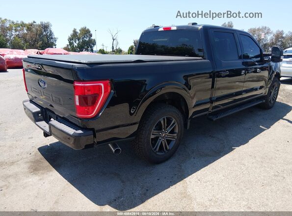 1FTEW1C51MFB25996 2021 FORD F150 Black Задня права чверть
