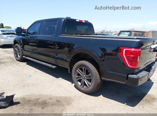 1FTEW1C51MFB25996 2021 FORD F150 Black Задня ліва чверть