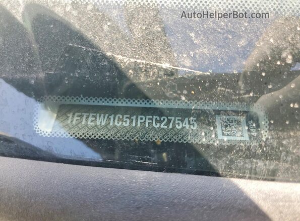 1FTEW1C51PFC27545 2023 FORD F150 White Widok komory silnika