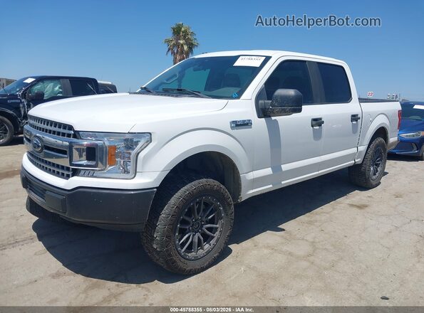 1FTEW1C52KFA21952 2019 FORD F150 White წინა მარცხენა ხედი სამი მეოთხედიდან