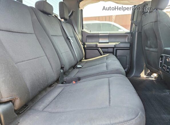 1FTEW1C52KFC95779 2019 FORD F150 Silver Rear seats view