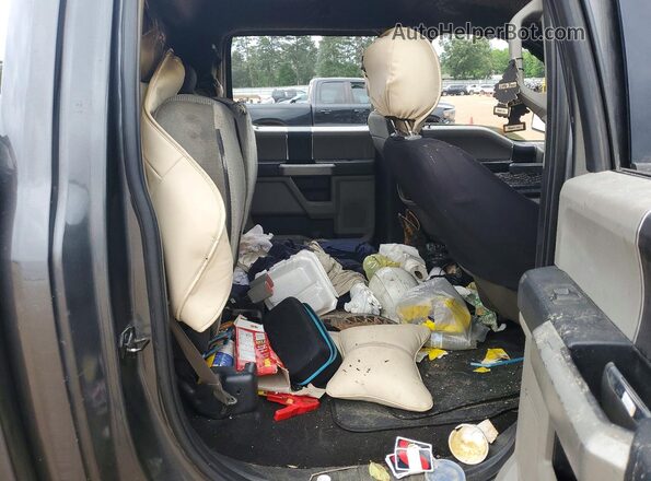 1FTEW1C52KKC05120 2019 FORD F150 Charcoal Rear seats view