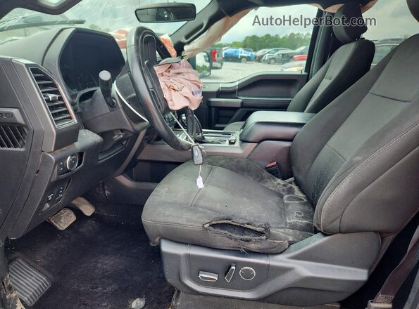 1FTEW1C53JFB62480 2018 FORD F150 Black წინა სალონის ხედი