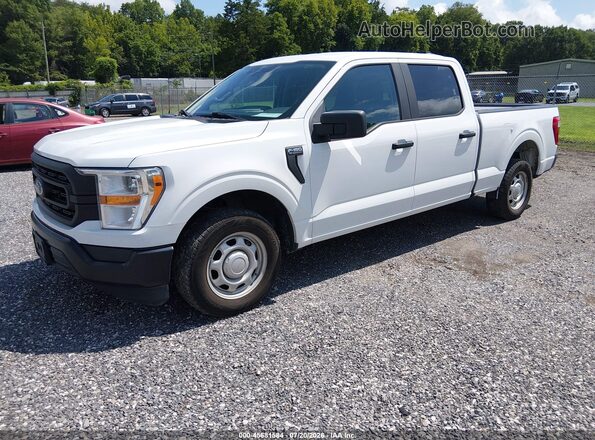 1FTEW1C54MFB38337 2021 FORD F150 Белый Передняя левая четверть