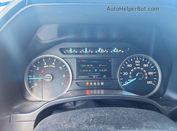 1FTEW1C55KKD48563 2019 FORD F150 Black Вид щитка приладів