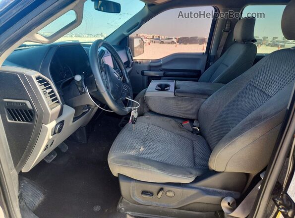 1FTEW1C55KKD48563 2019 FORD F150 Black Вид салону спереду