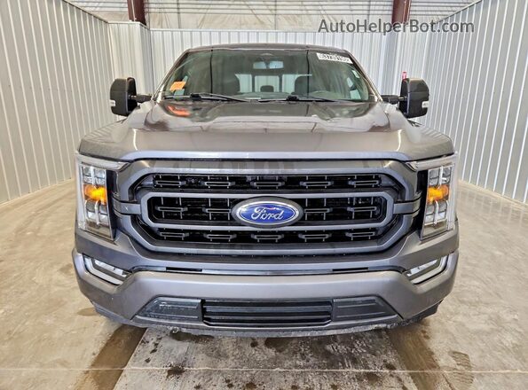 1FTEW1C55MFA75751 2021 FORD F150 Gray Front view