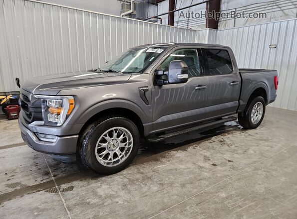 1FTEW1C55MFA75751 2021 FORD F150 Gray VIN sticker view