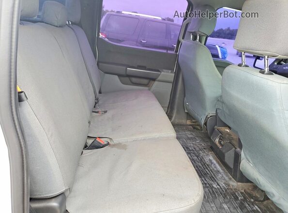 1FTEW1C55MKE70200 2021 FORD F150 White Rear seats view