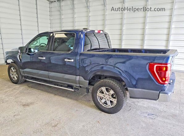 1FTEW1C56MFC40030 2021 FORD F150 Синий Задняя левая четверть