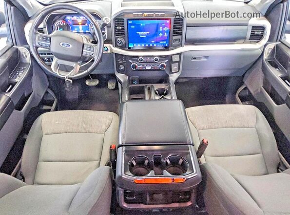 1FTEW1C56MFC40030 2021 FORD F150 Синий Вид панели приборов