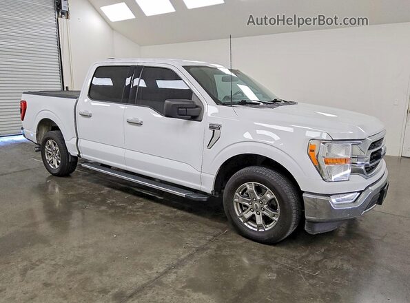 1FTEW1C56NKD50214 2022 FORD F150 Белый Передняя правая четверть
