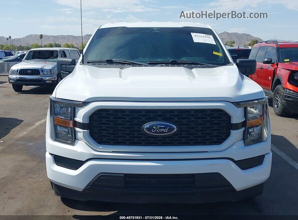 1FTEW1C56PFB93702 2023 FORD F150 White Widok zestawu wskaźników