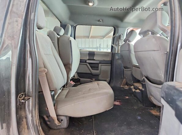 1FTEW1C57JFA07883 2018 FORD F150 Gray Вид задніх сидінь