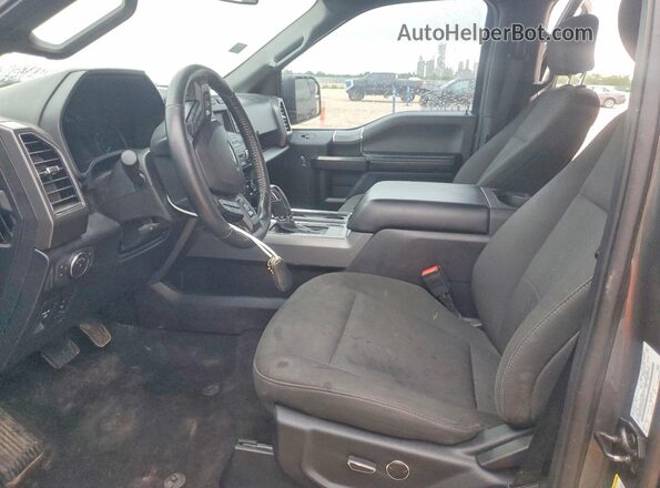 1FTEW1C57JKE91917 2018 FORD F150 Charcoal Vista interior delantera
