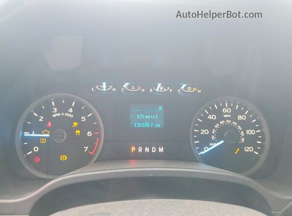 1FTEW1C57KFA19775 2019 FORD F150 Black Вид щитка приладів