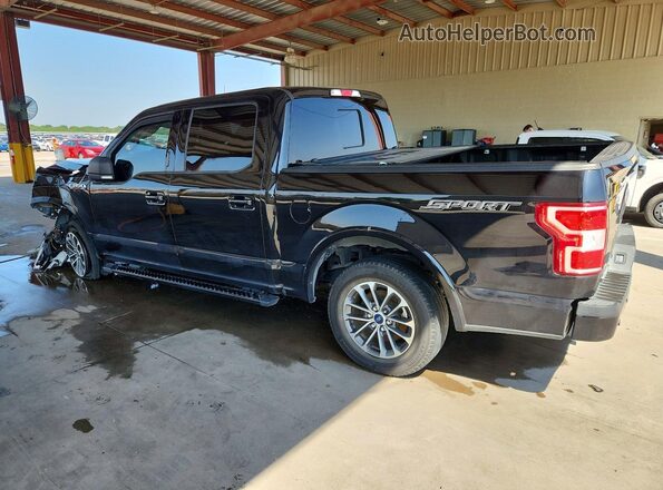1FTEW1C57LKD16182 2020 FORD F150 Black Trasero izquierdo