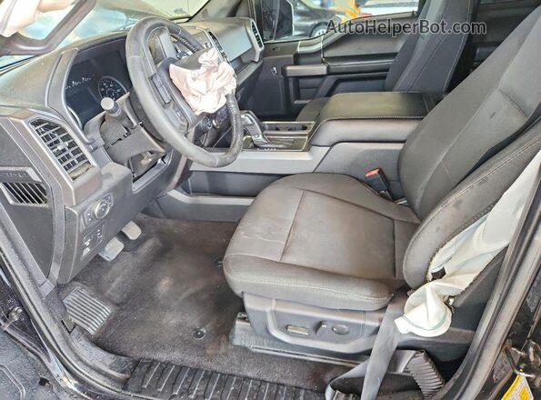 1FTEW1C57LKD16182 2020 FORD F150 Black Vista interior delantera