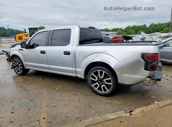 1FTEW1C58KFB19769 2019 FORD F150 Silver Trasero izquierdo
