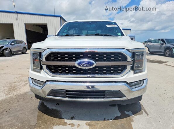 1FTEW1C59MFA31302 2021 FORD F150 White Front view