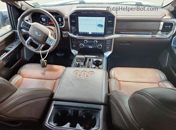 1FTEW1C59MFA31302 2021 FORD F150 White Dashboard view