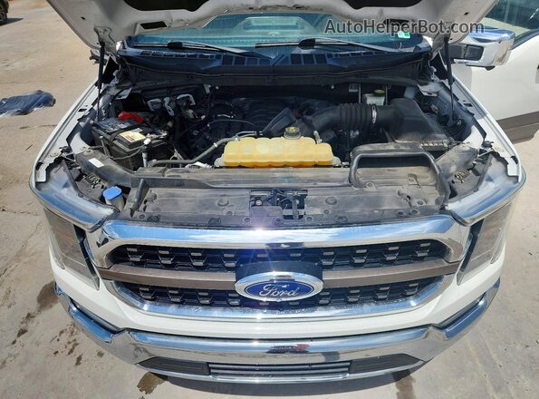 1FTEW1C59MFA31302 2021 FORD F150 White Rear interior view
