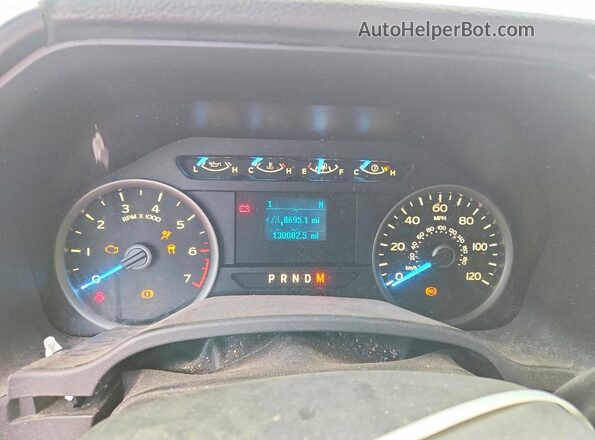 1FTEW1C5XJKC86642 2018 FORD F150 Серый Вид щитка приборов