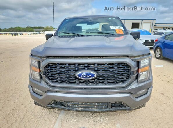 1FTEW1C5XPKD67195 2023 FORD F150 Gray Front view