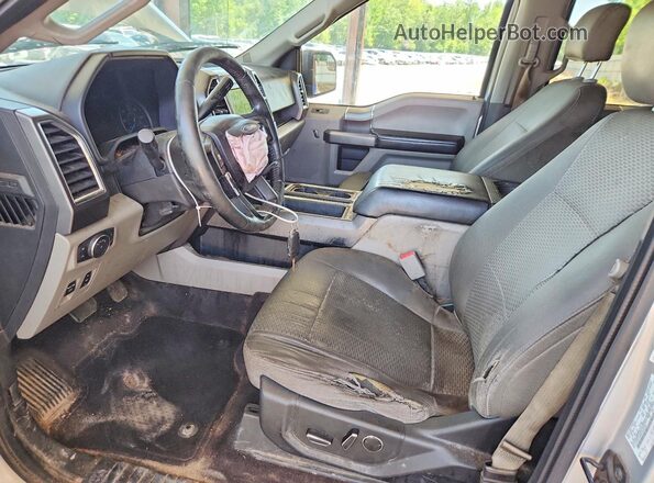 1FTEW1C80GFA24124 2016 FORD F150 Silver Front interior view