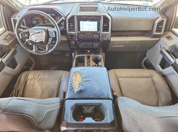 1FTEW1C80GFA24124 2016 FORD F150 Silver Dashboard view