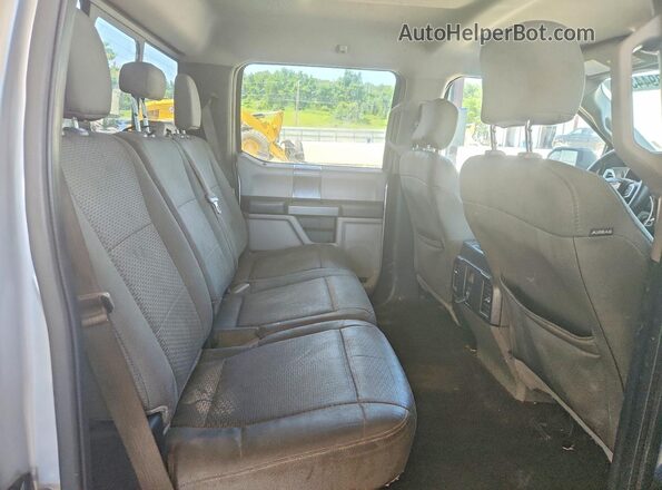1FTEW1C80GFA24124 2016 FORD F150 Silver Rear seats view