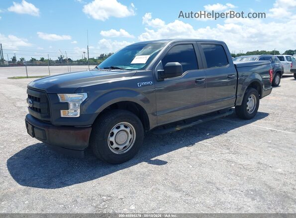 1FTEW1C80HFC22719 2017 FORD F150 Gray Передня ліва чверть