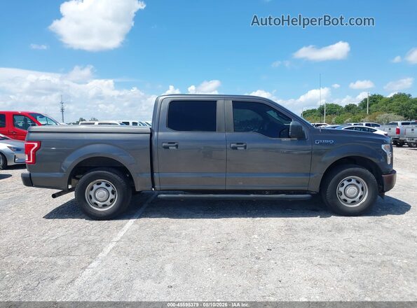 1FTEW1C80HFC22719 2017 FORD F150 Gray Вид задньої частини салону