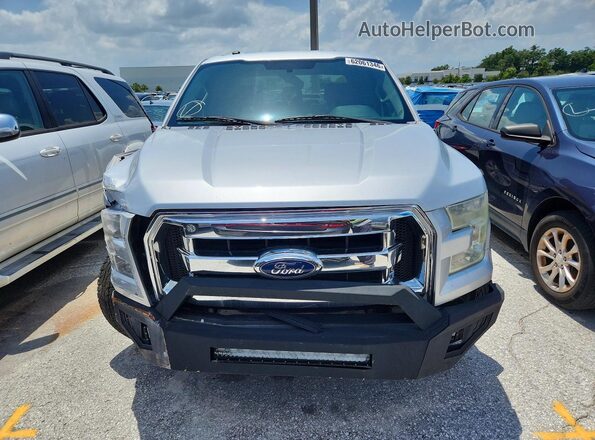 1FTEW1C84HKC65595 2017 FORD F150 Silver Front view