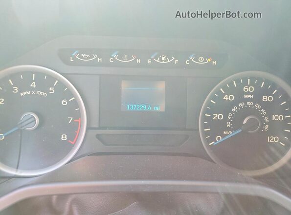 1FTEW1C84HKC65595 2017 FORD F150 Silver Instrument cluster view