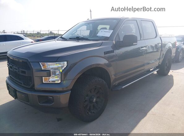 1FTEW1C86GKF10606 2016 FORD F150 Gray Vista tres cuartos delantera izquierda