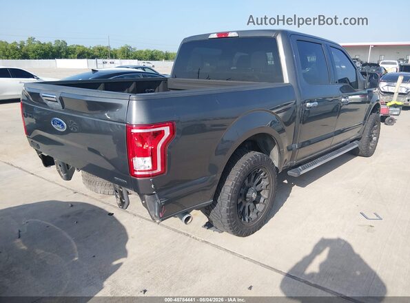 1FTEW1C86GKF10606 2016 FORD F150 Gray Trasero derecho