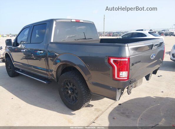 1FTEW1C86GKF10606 2016 FORD F150 Gray Trasero izquierdo