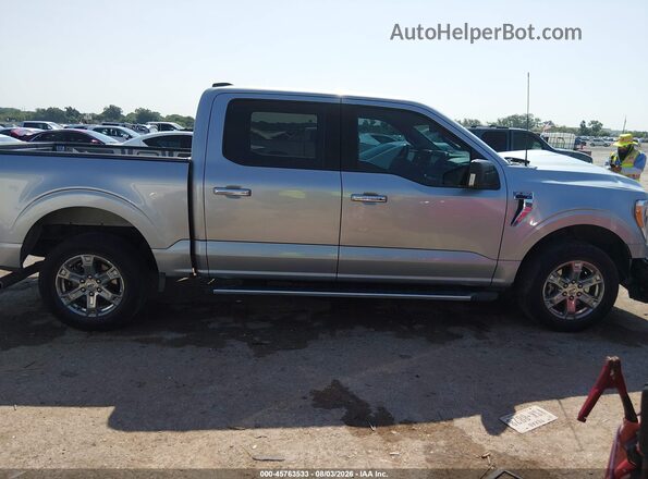 1FTEW1C86NFB65910 2022 FORD F150 Silver უკანა სალონის ხედი