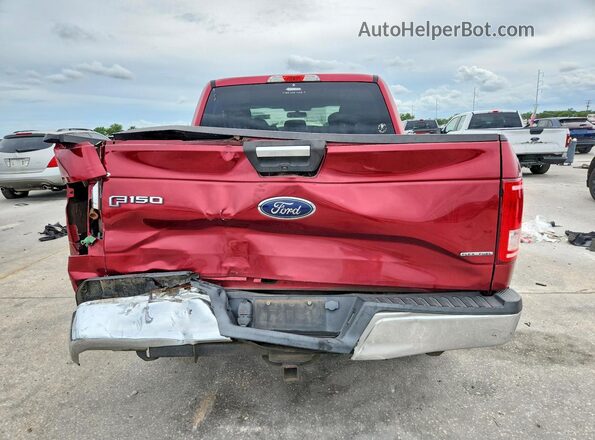 1FTEW1C88GFB81464 2016 FORD F150 Red Vista trasera